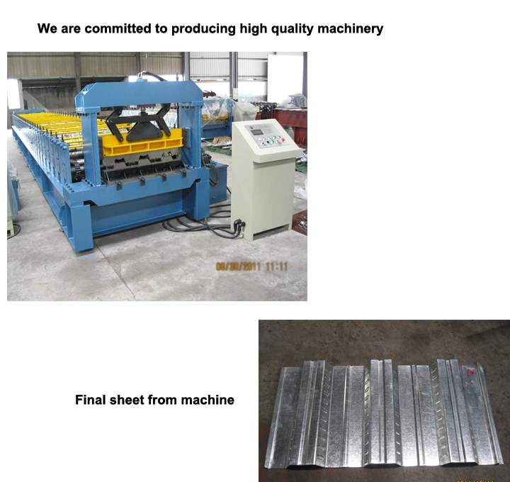 Automatic Metal Galvanized Steel Floor Decking Tile Roll Forming Making Machine