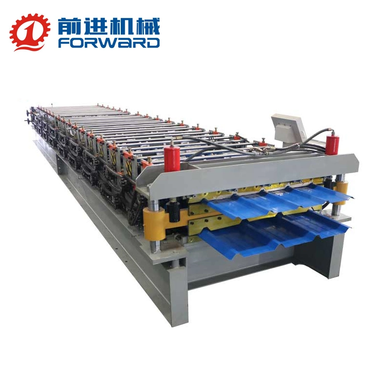 Double Layer Galvanized Corregated Steel Wholesale Ibr Red Metal Iron Roof Tiles Roofing Sheets Used Making Machines / Roll Forming Machines Price
