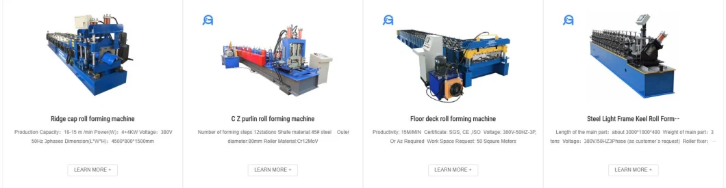 Double Row C U T Ceiling Channe Grid Wall Angle Drywall Corner Light Keel Steel Frame Roll Shaped Profile Stud and Track T Bar Roll Forming Making Machine