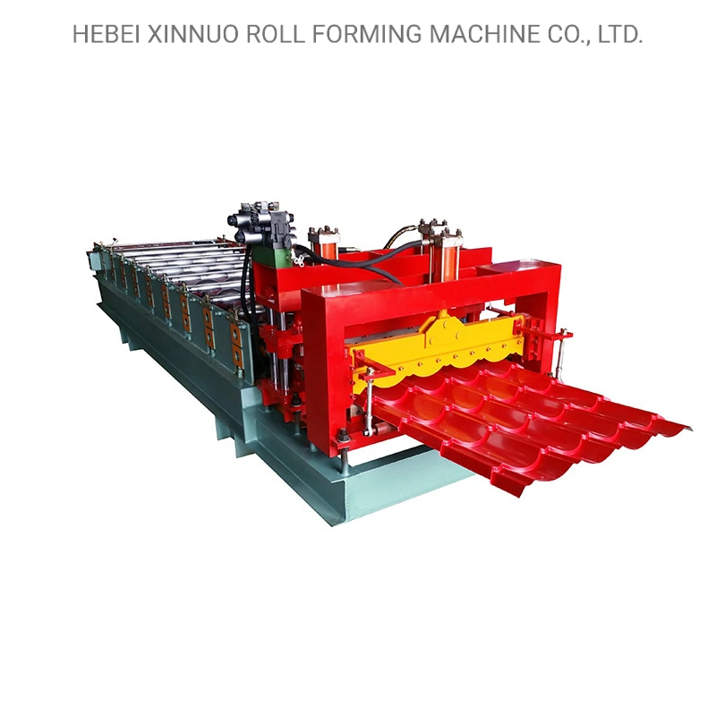 Canton Fair Authentication 828 Automatic Glazed Metal Tile Roll Forming Machine Cold Roll Former