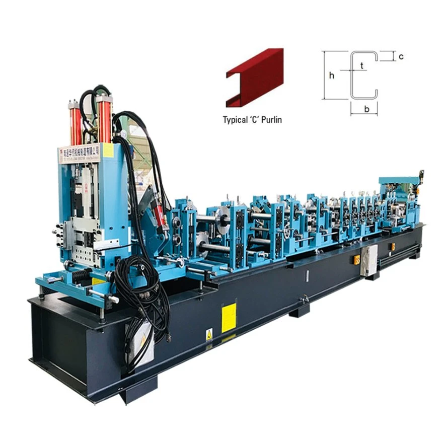 Huaheng China Supply CZ Purlin Making Machine with PLC