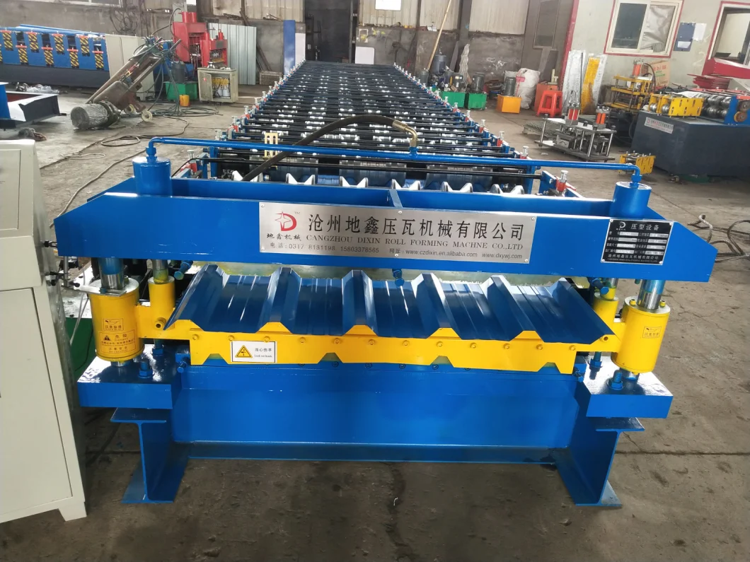 New Design Double Layer Tr4 Tr5 Roofing Metal Sheet Galvanized Steel Trapezoidal Ibr Profile Cold Roll Forming Making Machine for The South American Market