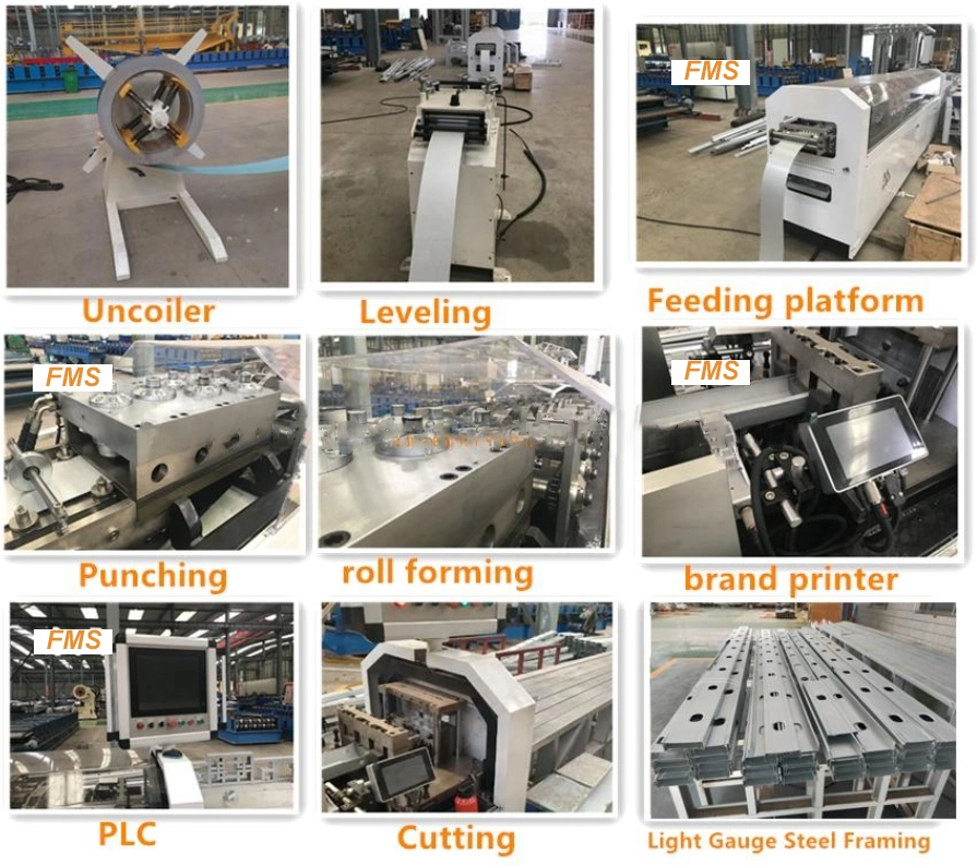 C89 Profile Light Gauge Steel Framing C Purlin Rll Forming Machine