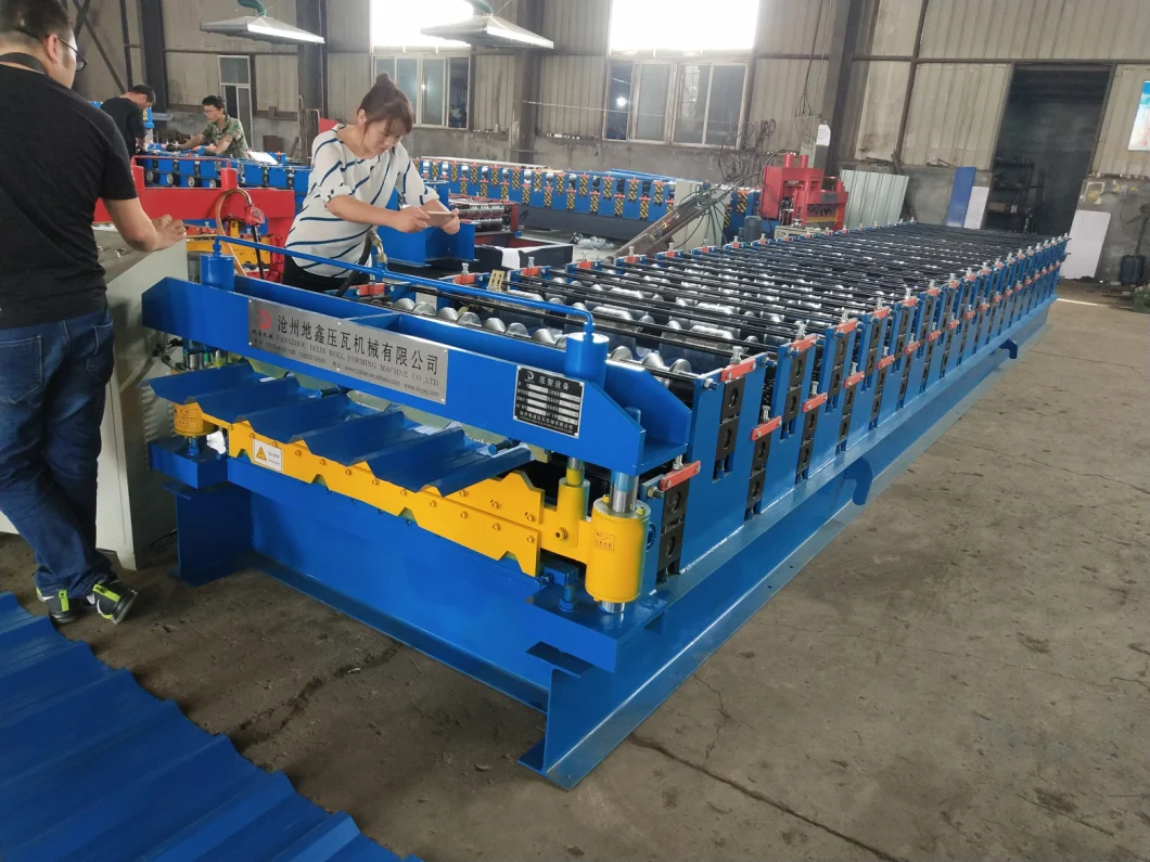New Design Double Layer Tr4 Tr5 Roofing Metal Sheet Galvanized Steel Trapezoidal Ibr Profile Cold Roll Forming Making Machine for The South American Market