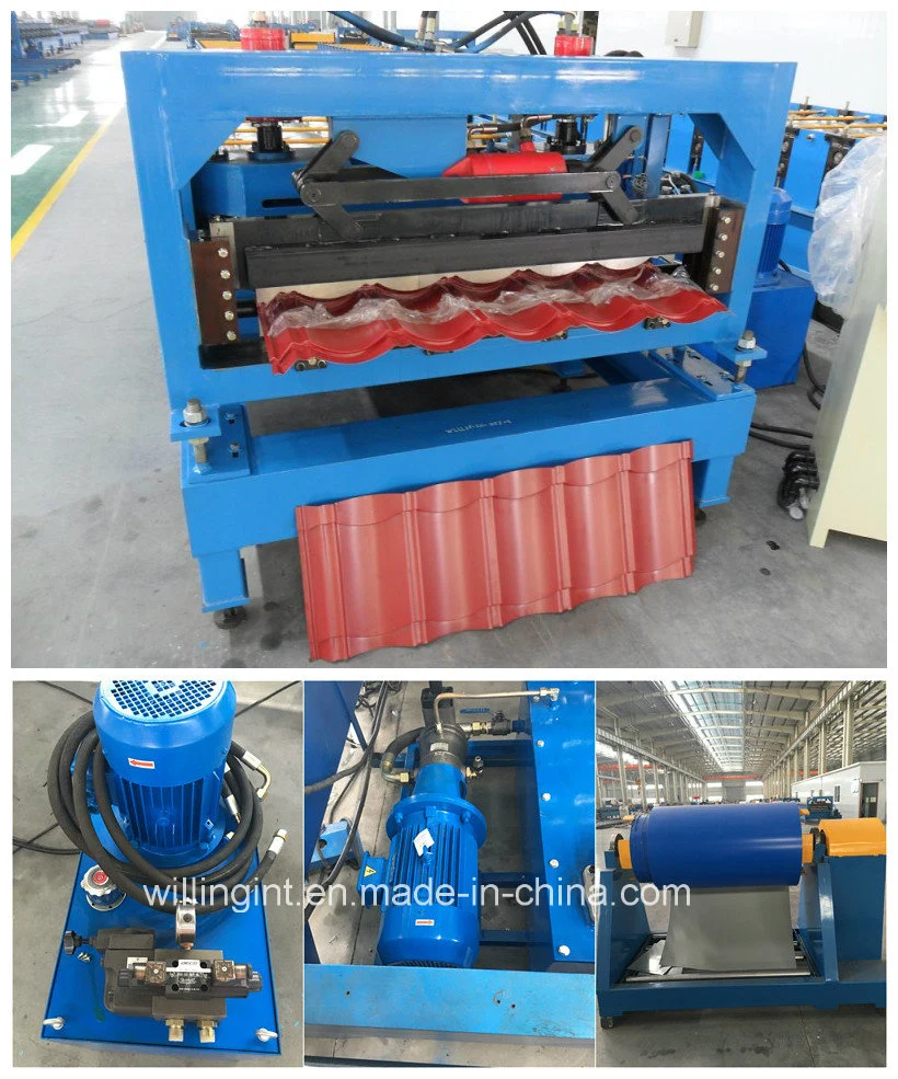 Steel Sheet Roof Tile Roll Forming Machine Line China