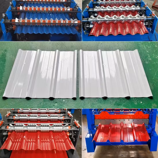 China-Wandverkleidung, doppelschichtiges Stahlprofil, Zink-Metalldach, Dach, glasierte Ziegel, Presse, Eisenblech, Biegen, Herstellung von Kaltdach-Rollformmaschine, Preis